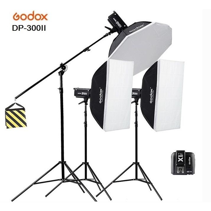 Bộ 3 đèn flash chụp ảnh Godox DP300II