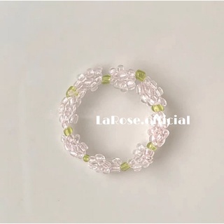 Nhẫn hoa oải hương hạt cườm