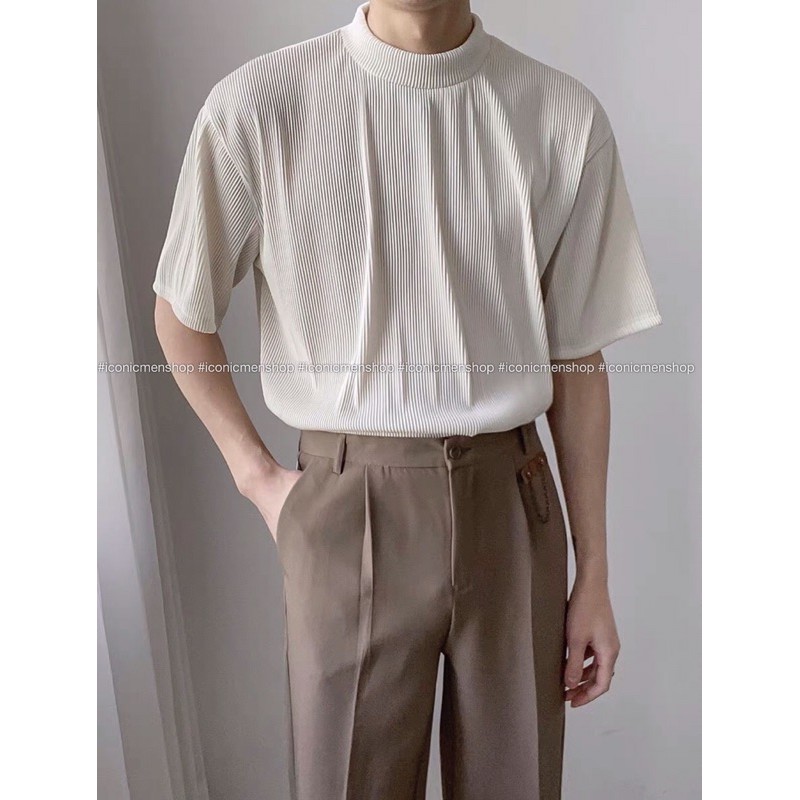 Áo thun rập ly fom rộng