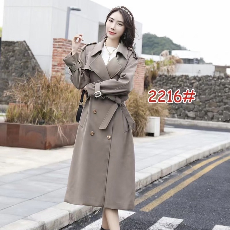 Áo Khoác Măng Tô Dáng Dài Hai Lớp K2216 Hàng Quảng Châu Cao Cấp Lemie By Lekemqc
