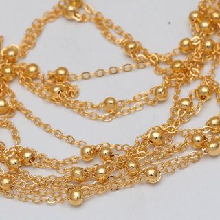 Dây xích bi hạt lớn làm trang sức 1mét