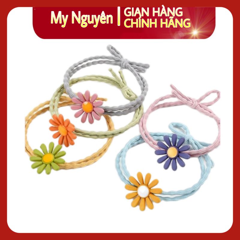 ^^ [Hàng siêu xịn] Dây cột tóc hoa cúc nhiêu màu dây thun buộc tóc nữ Hàn Quốc đẹp dễ thương HT-CT1 chuẩn NEW chuẩn