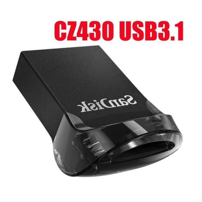 USB 3.1 SanDisk CZ430 Ultra Fit 32GB 130MB/s (Đen)