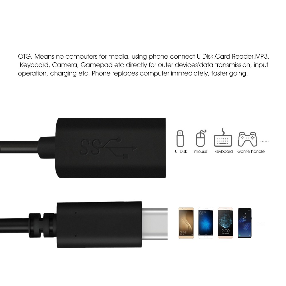 Cáp OTG micro USB, Type C Dùng Chuột, Bàn Phím, Usb Cho Điện Thoại Có Hỗ Trợ OTG - Mrphukien