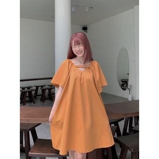 D03 - Đầm babydoll vàng cam