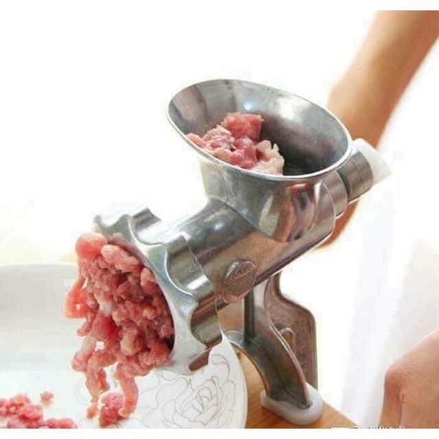 Máy xay thịt cầm tay hàng xin bằng INOX