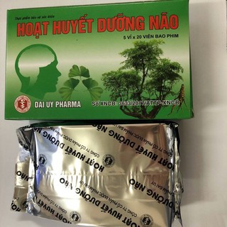 Thực phẩm bảo vệ sức khỏe.Hoạt huyết dưỡng não Đại uy (hộp 100viên)