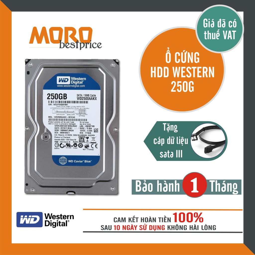 Ổ cứng PC, CAMERA 250GB - 500GB Seagate / Western - mới 99% - bảo hành 1 tháng !