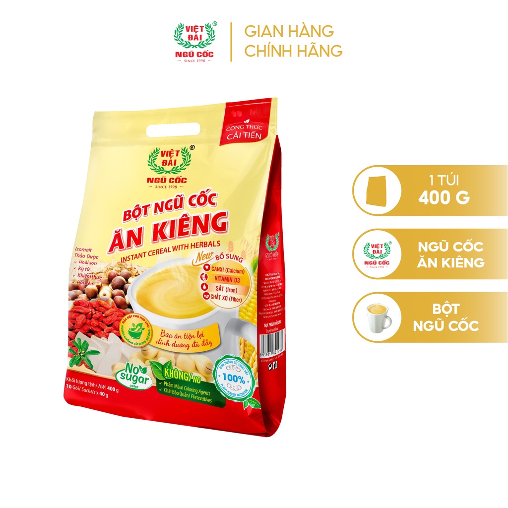 Bột ngũ cốc ăn kiêng Việt Đài túi 400g