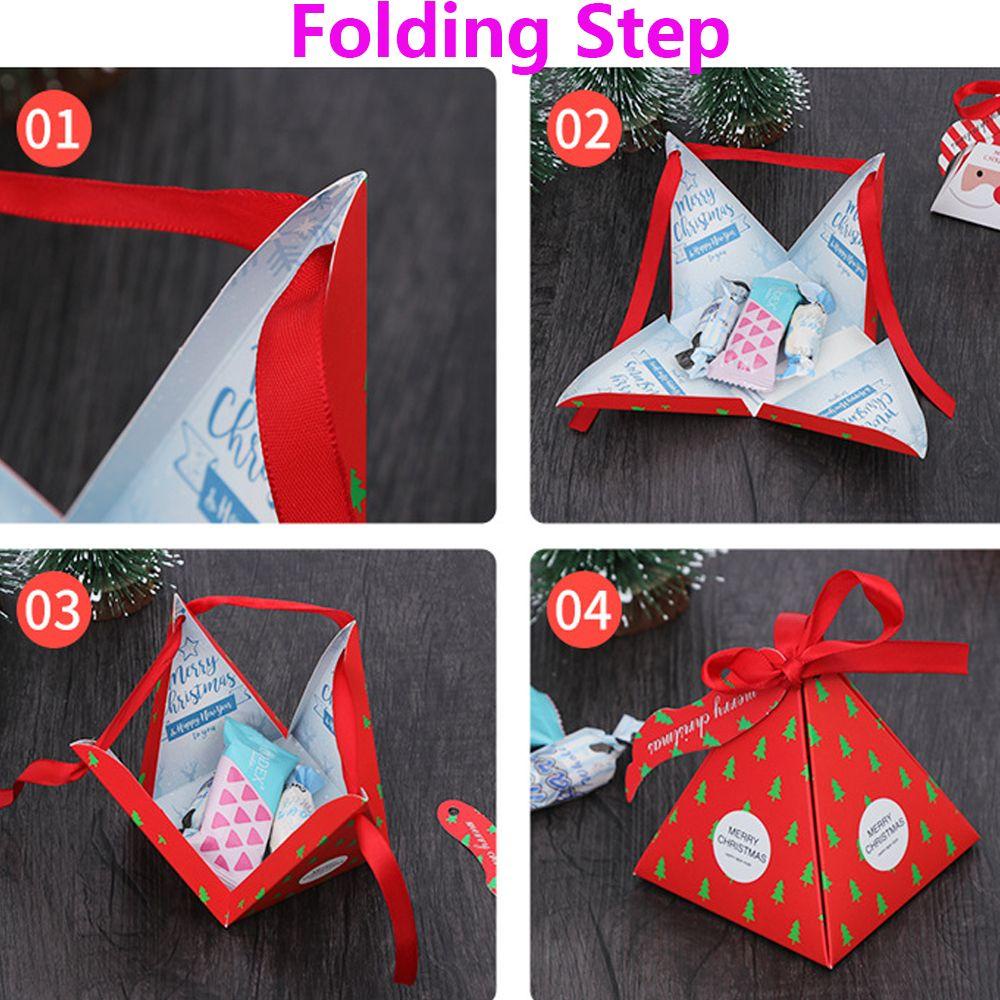 CHOOKEY 10 Túi Giấy Đựng Quà Giáng Sinh