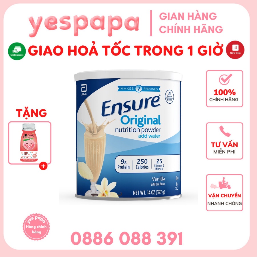 Sữa bột Ensure Mỹ vị Vani 397g