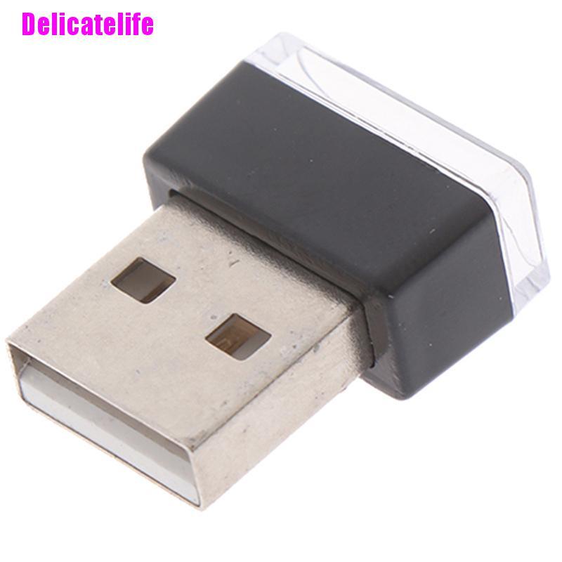 1 đèn LED USB mini linh hoạt nhiều màu trang trí xe hơi