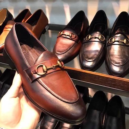 Giày lười nam cao cấp ERMAND da thật bảo hành 1 năm kiểu dáng Horsebit Loafer - Mã T06