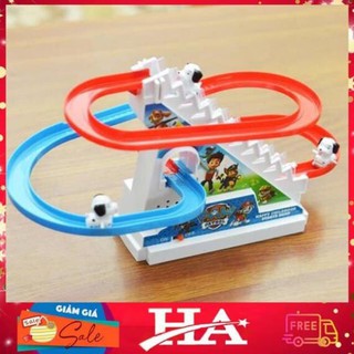 Bộ đồ chơi đường đua thú cưng leo cầu trượt siêu hấp dẫn cho bé
