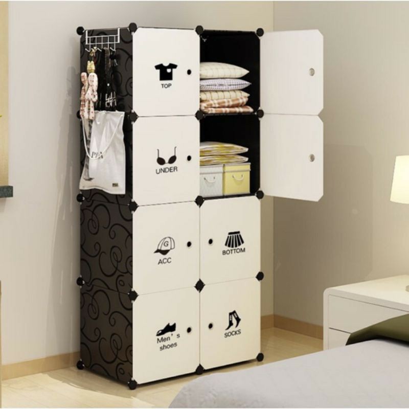 Tủ Nhựa Lắp Ghép Đa Năng 8 ô Sâu 47 cm( chọn hình theo phân loại)