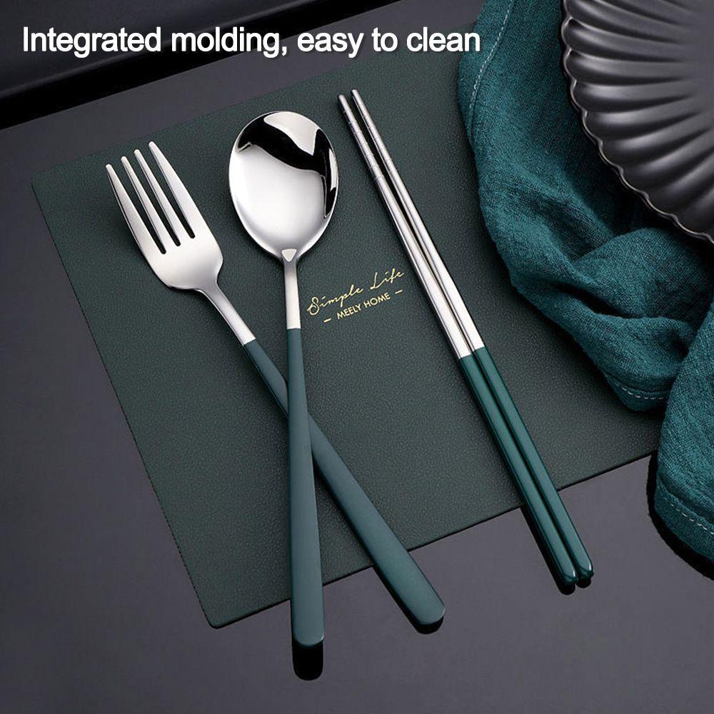 PINEVN Bộ Dụng Cụ Ăn Uống Gồm Muỗng, Đũa, Nĩa