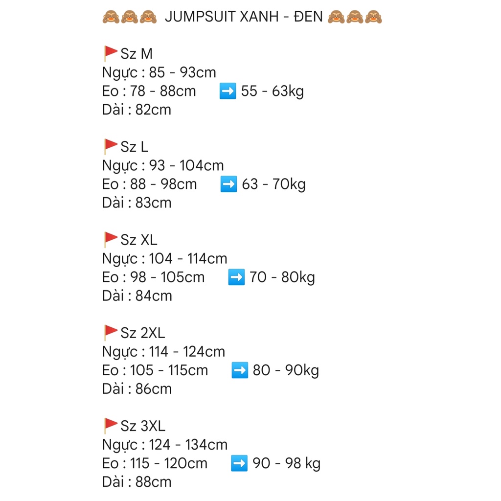 Bigsize: Bộ Jum trơn ba màu xanh đen, xanh dương và màu đen