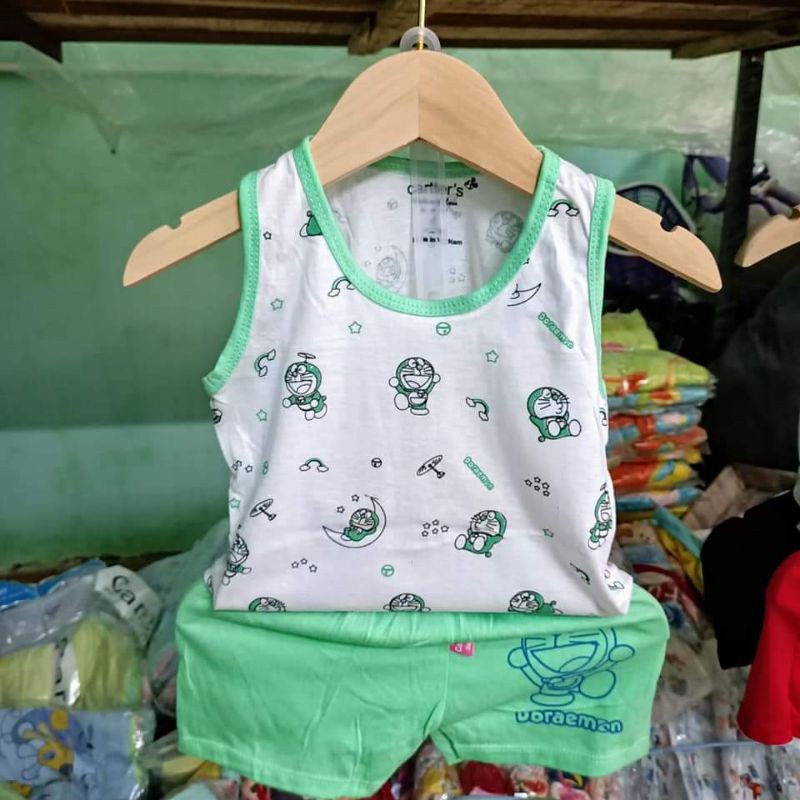 Bộ cotton ba lỗ cho bé 5-15kg