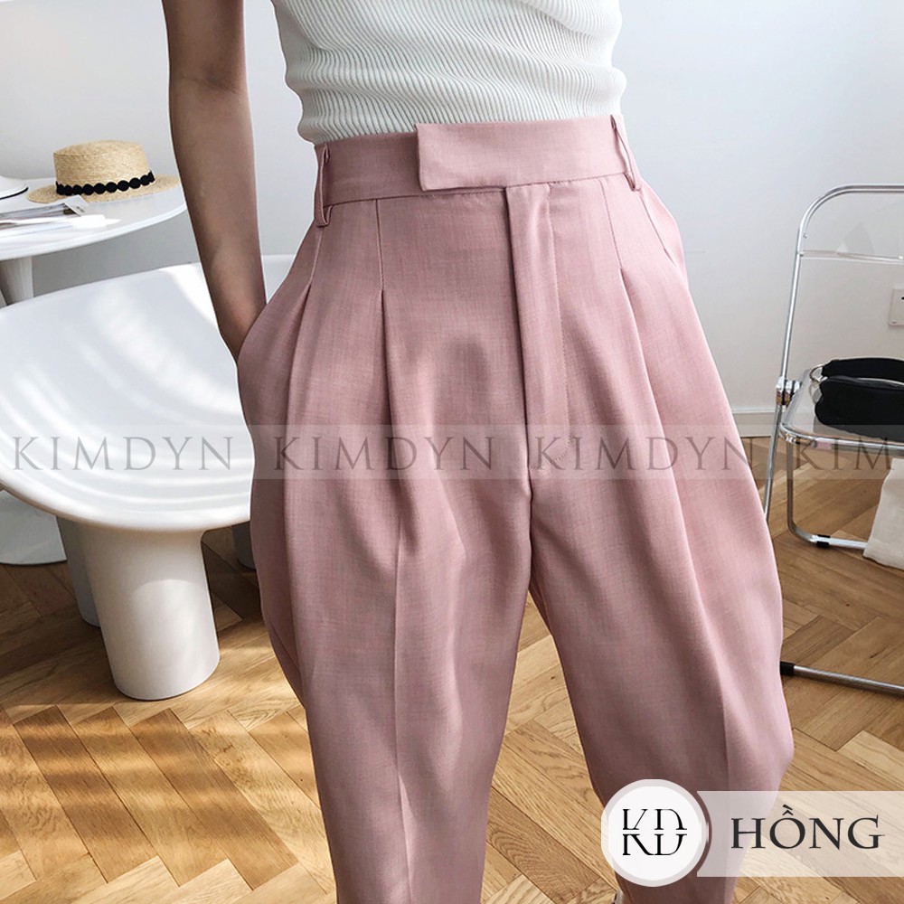 Quần ống rộng lưng cao nữ quần tây nữ thanh lịch KIMDYN [KDQD04] | BigBuy360 - bigbuy360.vn