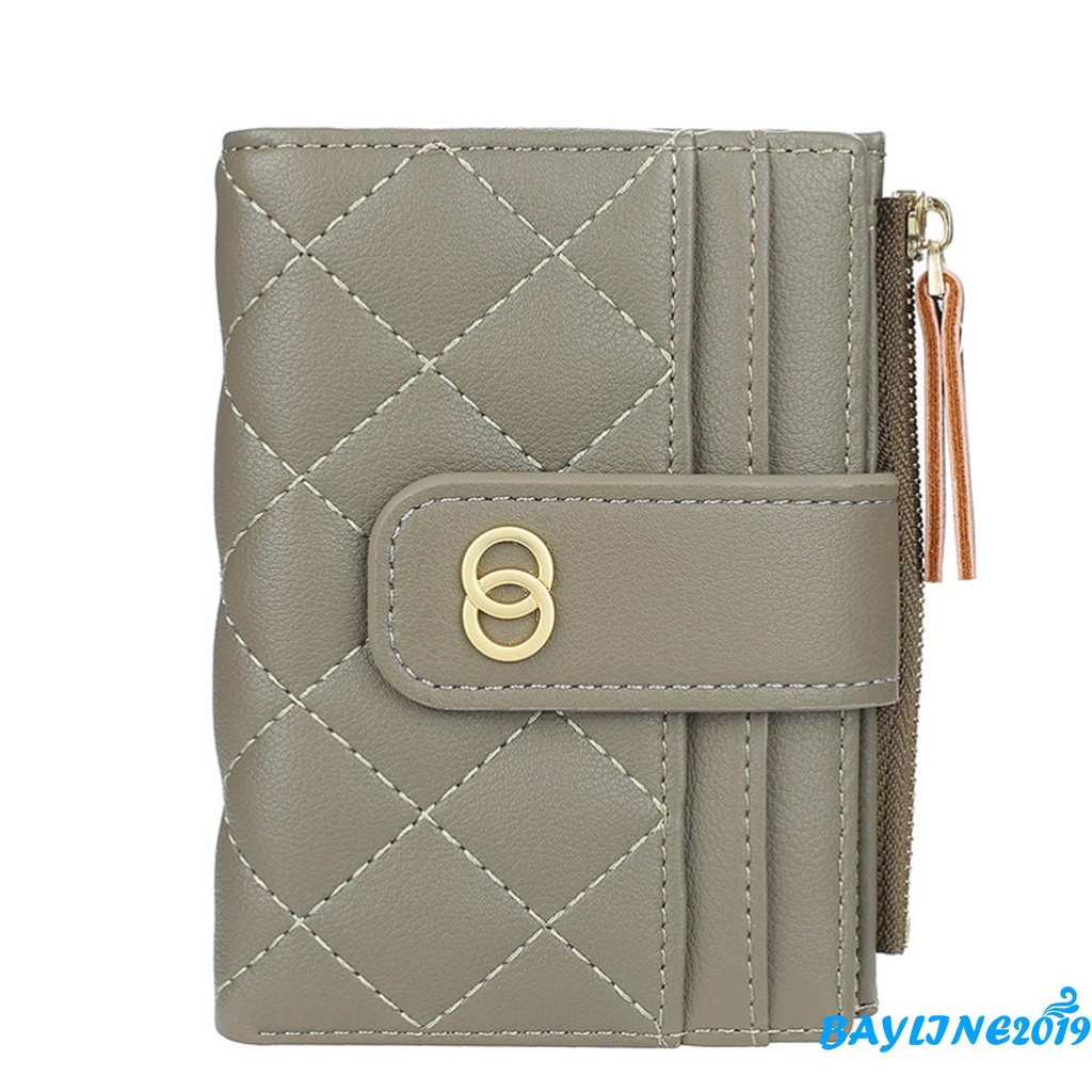 Ví Da Pu Gập Đôi Thời Trang Nữ Tính