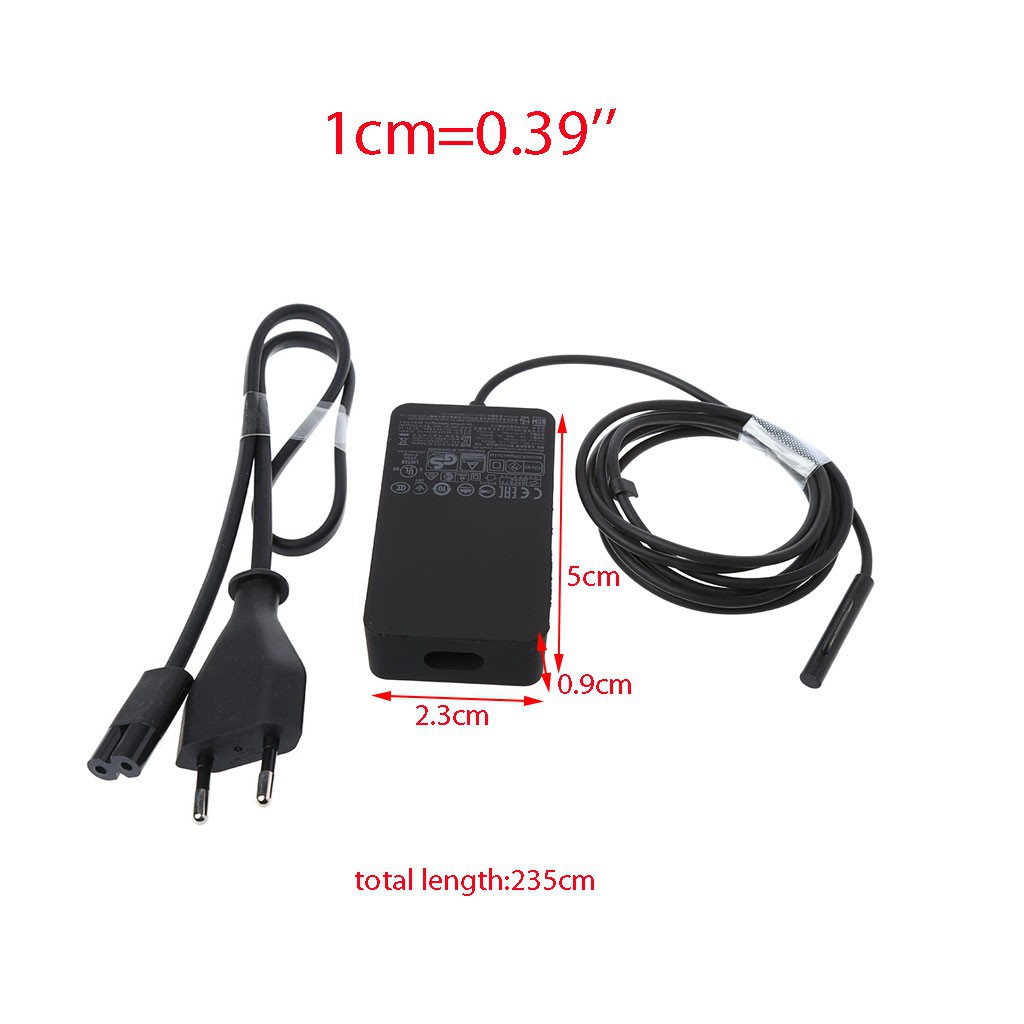 Thiết bị sạc nguồn AC 12V 2.58A 36W cho Microsoft Surface Pro 3/4 Pro