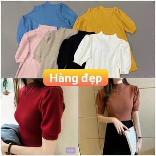 Áo len tay bồng đủ màu