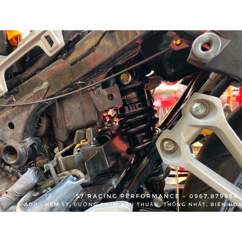 Phuộc Racing Boy S2 màu Đen ty vàng chiều cao Zin 229mm Winner/Sonic