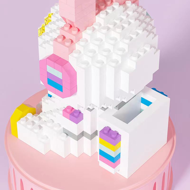 Bộ Đồ Chơi Lắp Ráp Lego Phi Hành Gia Thỏ Phi Hành Gia Màu Dạ Quang Hỗ Trợ Giáo Dục Bé