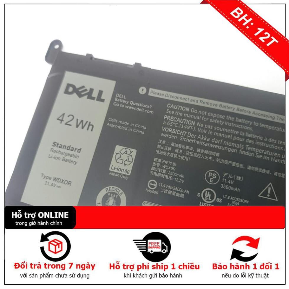 [BH12TH] PIN ZIN LAPTOP DELL inspiron 5567 5568 7579 5368 7378 7368 5765 7569 Battery WDX0R ZIN