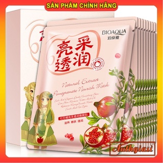 Mặt nạ BIOAQUA Cô Gái Natural Extract Pomegranate Nourish Lựu đỏ
