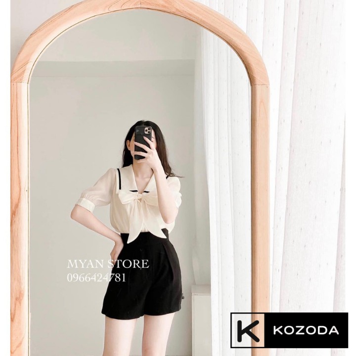 Áo Sơ Mi Kiểu Nữ Màu Trắng Kem đẹp dài tay phong cách ulzzang vintage hàn quốc cao cấp họa tiết ren kozoda sm29