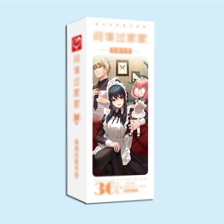 Hộp ảnh bookmark SPY X FAMILY anime chibi in hình Gia Đình Điệp Viên xinh xắn dễ thương