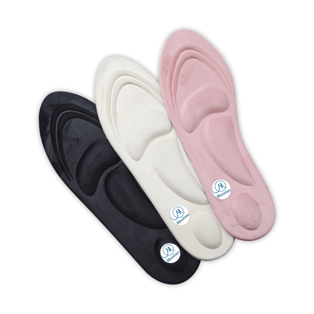 Cặp lót giày 4D MEMORY FOAM vòm nhung MOATTEO êm chân LOT25