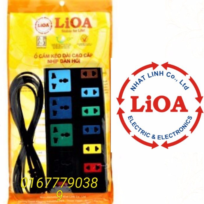 ổ cắm điện lioa 10 lỗ đa năng