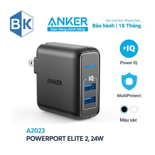 [Chính hãng] Củ sạc Anker Powerport Elite 2 cổng PIQ 24W – A2023 dành cho iPhone/iPad, Chất lượng tốt, Giao hàng nhanh