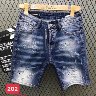 Quần Short Nam Rách,quần short nam vải jean co giãn cao cấp Mẫu Hót (44-70KG)