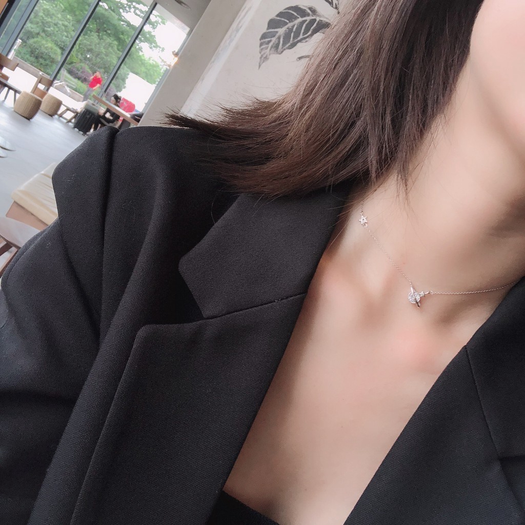 Dây Chuyền MG STUDIO Mặt Hình Sao Thổ Đính Đá Chất Liệu Bạc Sterling 925 | BigBuy360 - bigbuy360.vn