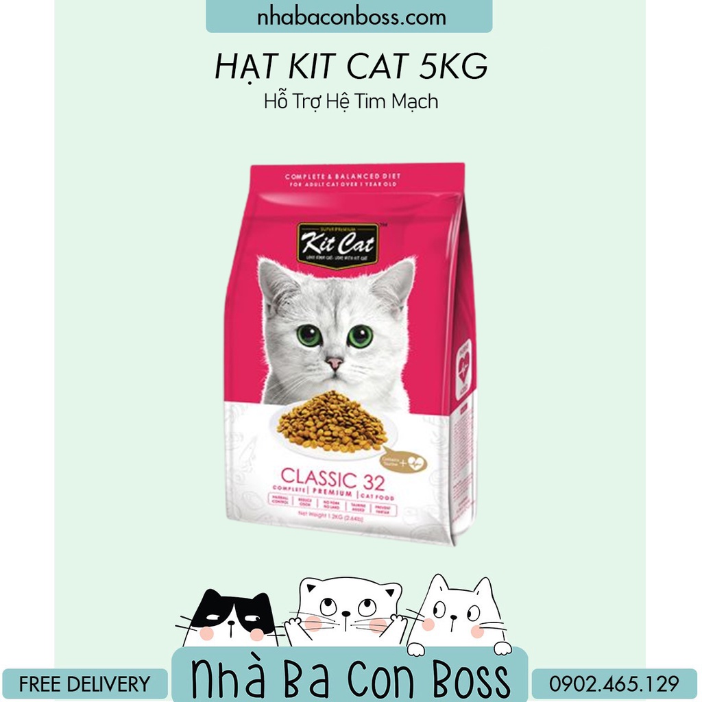 Thức Ăn Cho Mèo - Hạt Cho Mèo Kitcat 5kg