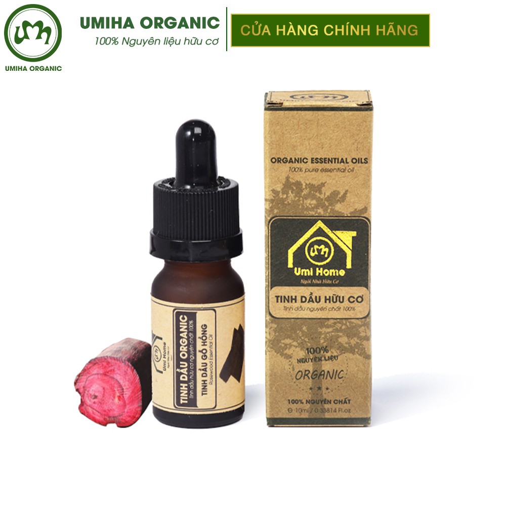 Tinh dầu Gỗ Hồng hữu cơ UMIHA nguyên chất |  Rosewood Essential Oil 100% Organic 10ml