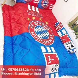 Bộ vỏ chăn ga gối FC Bayern Munich chất cotton poly