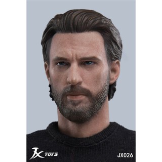 Mô Hình Đầu Nhân Vật Captain America Tỉ Lệ 1/6 12