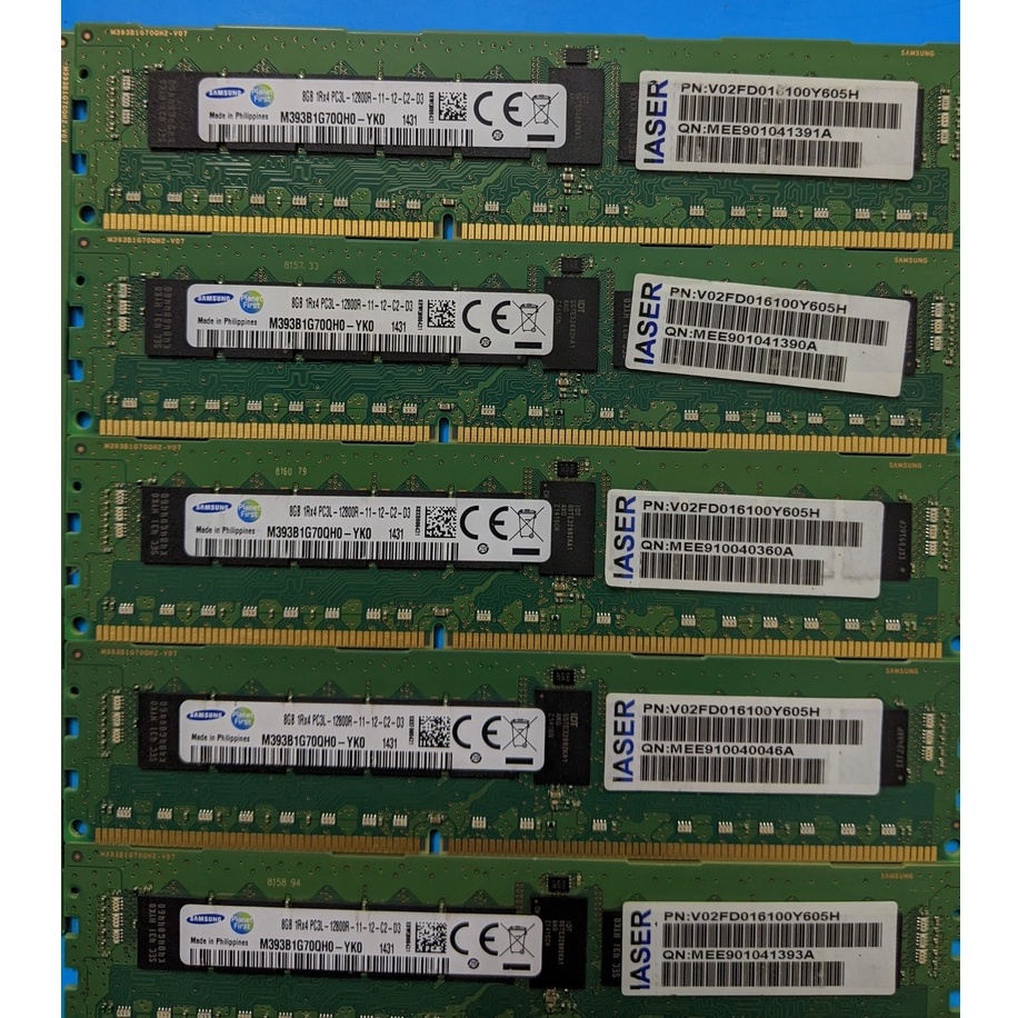 Ram Server DDR3L 8GB ECC REG 1600 tháo máy server, máy trạm chính hãng