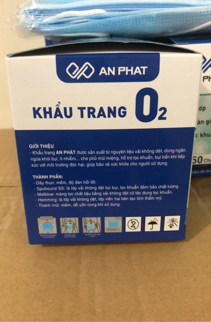 Khẩu trang yte 4 lớp. 1hộp/50 chiếc. | BigBuy360 - bigbuy360.vn