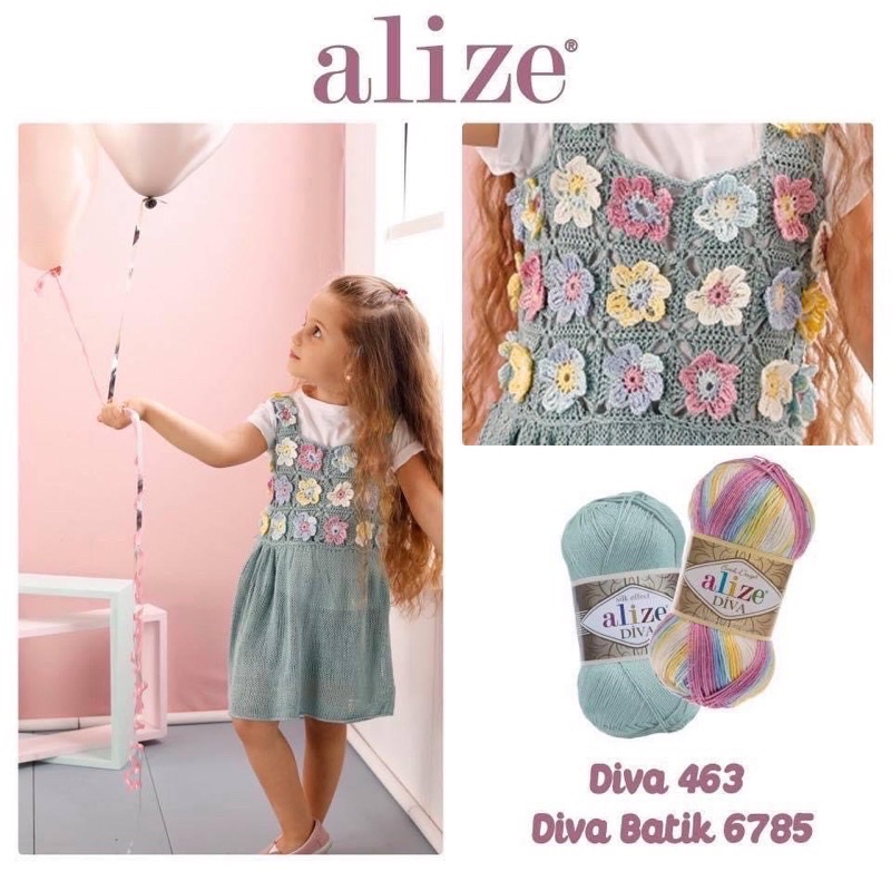 Sợi hè Alize Diva Batik (cuộn 100gr)
