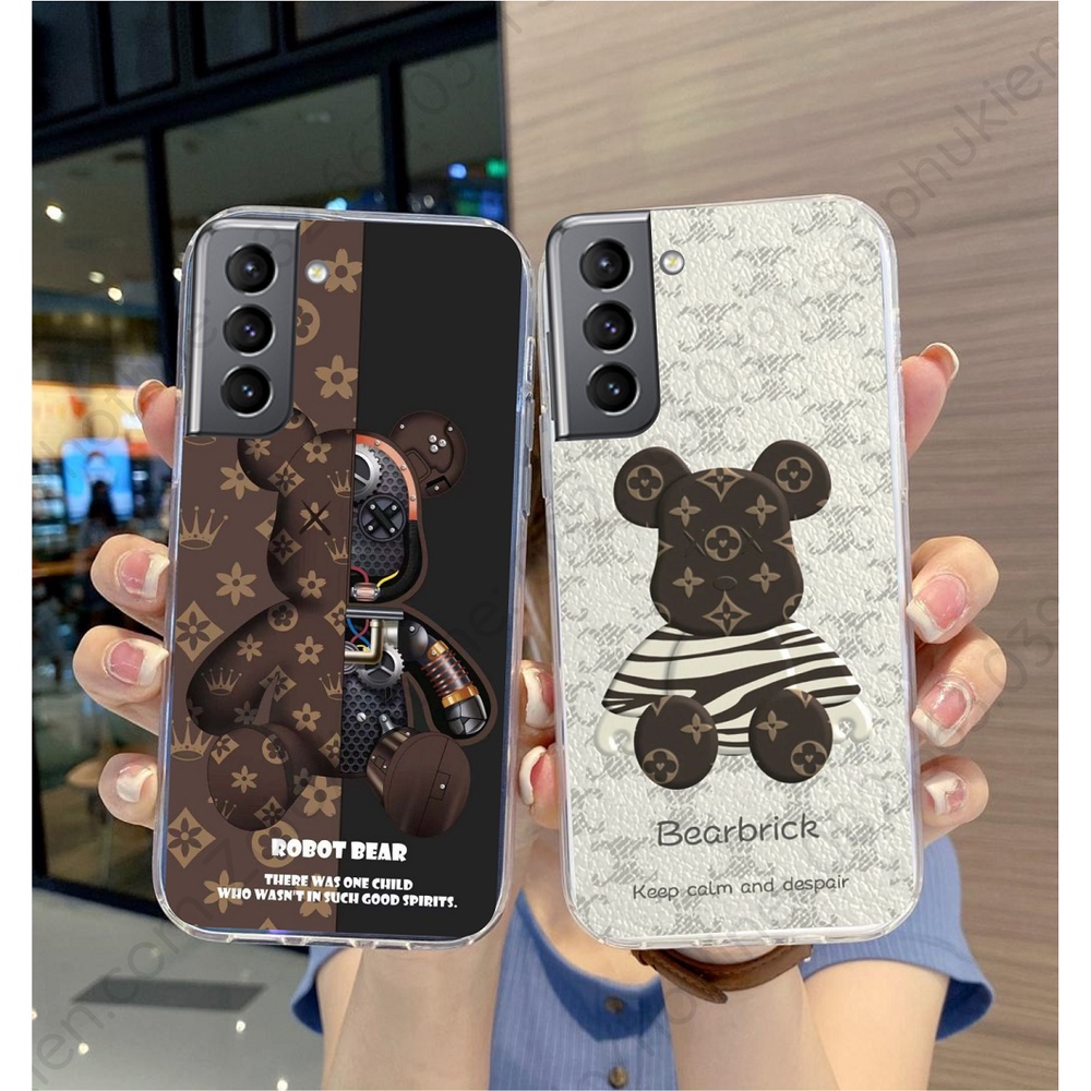 Ốp lưng Samsung S21 5G / S21+ (S21 plus) 5G / S21 Ultra 5G / S21 FE 5G dẻo in hình gấu sang trọng