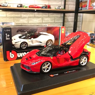 Mô hình siêu xe Ferrari LaFerrari tỉ lệ 1:24 hãng Burago màu đỏ