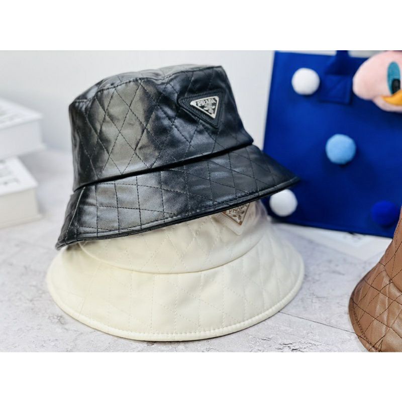 MŨ BUCKET DA PU - NÓN TAI BÈO DA NHẬP PHỐI LOGO PRA VẢI MỀM XỊN CAO CẤP FROM NAM NỮ