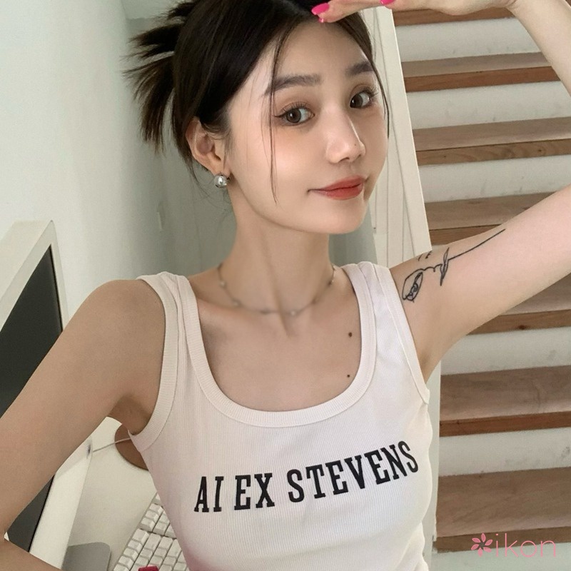 Áo Croptop Ôm Dáng In Chữ Thời Trang Cho Nữ