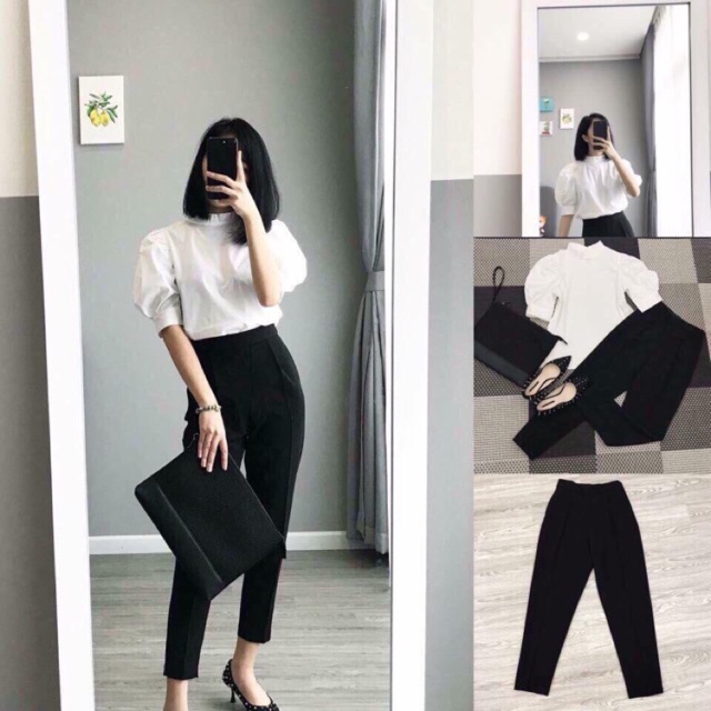Quần Baggy vải cạp chun sau