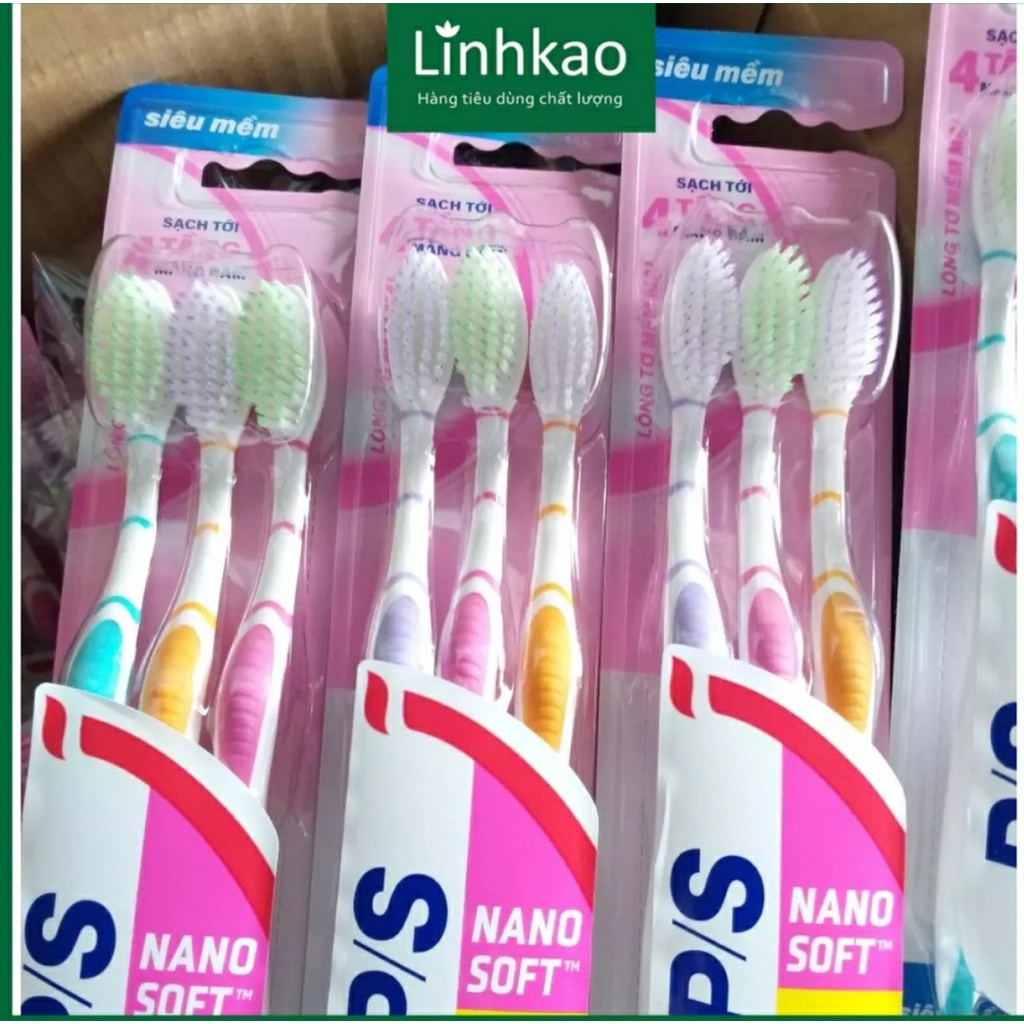 Vĩ 3 Bàn chải đánh răng P/S siêu mềm